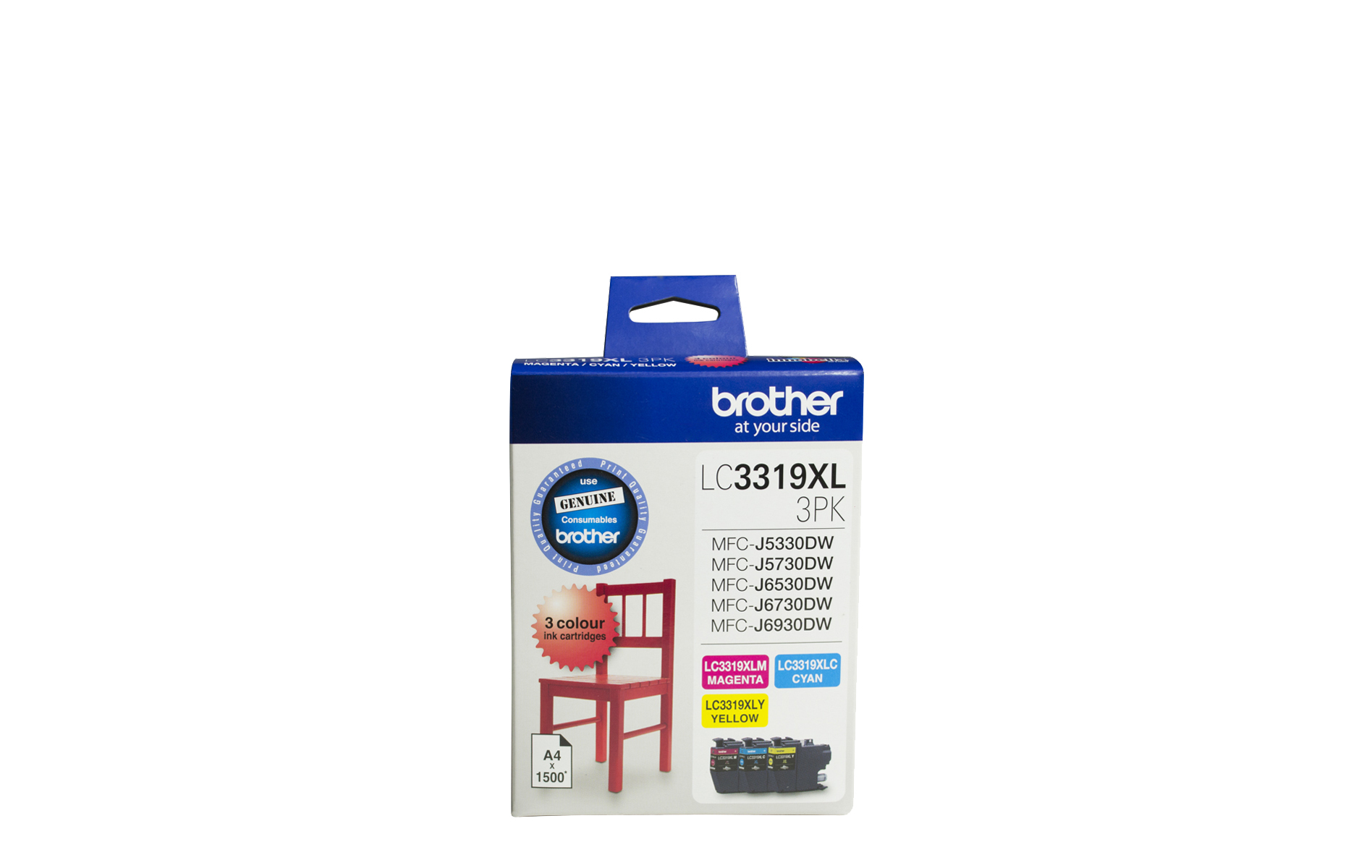 LC3319XL-3PK Brother Genuine Multipack CMY Super High-Yield Ink